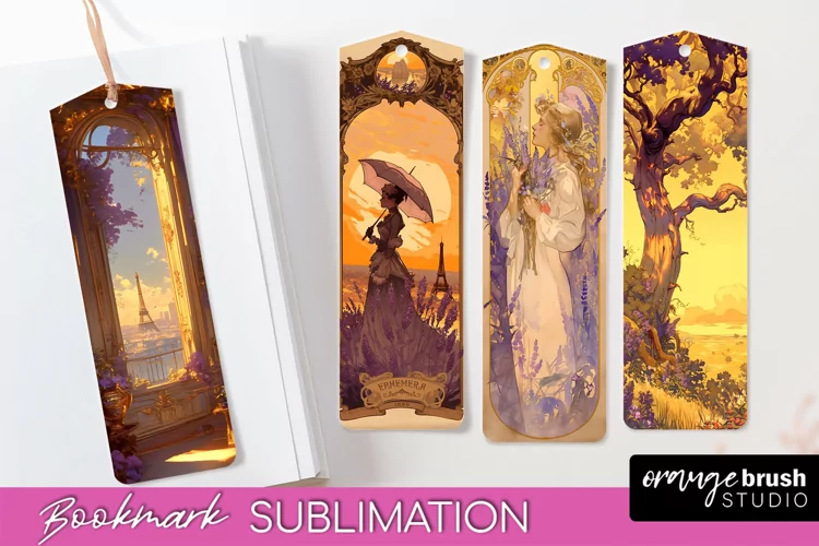 Vintage Scrapbook Bookmark Sublimation - Ephemera Bookmarks