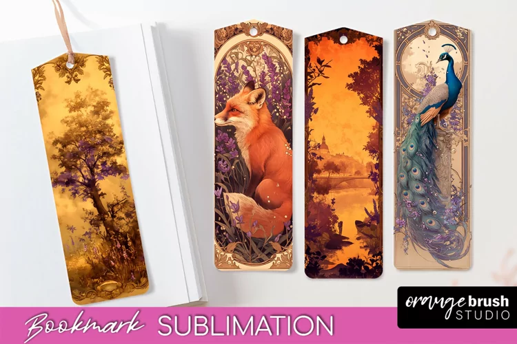 Vintage Scrapbook Bookmark Sublimation - Ephemera Bookmarks