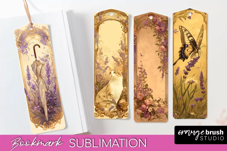 Vintage Scrapbook Bookmark Sublimation - Ephemera Bookmarks
