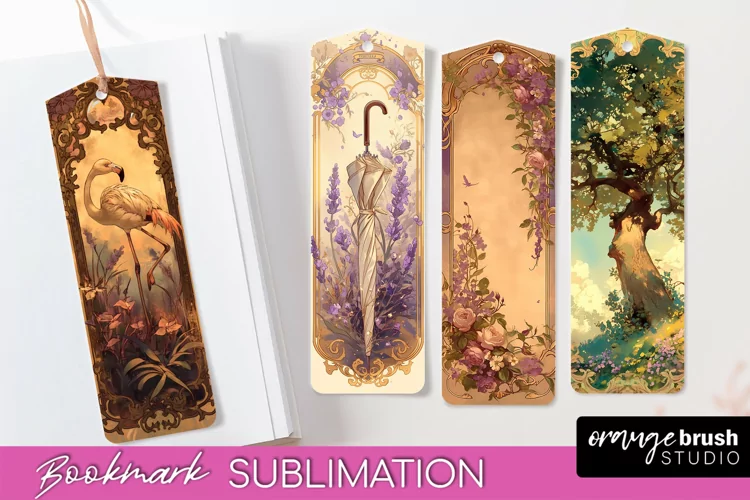 Vintage Scrapbook Bookmark Sublimation - Ephemera Bookmarks