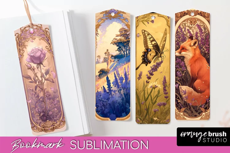 Vintage Scrapbook Bookmark Sublimation - Ephemera Bookmarks