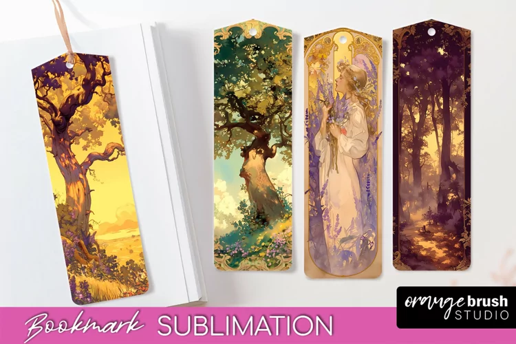 Vintage Scrapbook Bookmark Sublimation - Ephemera Bookmarks