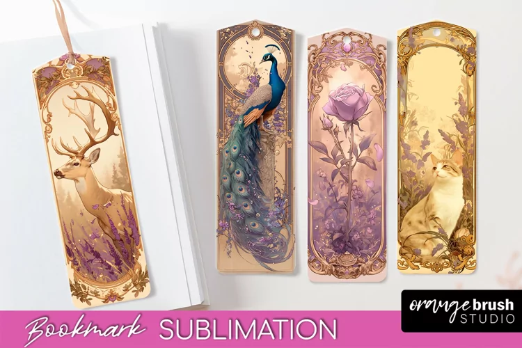 Vintage Scrapbook Bookmark Sublimation - Ephemera Bookmarks