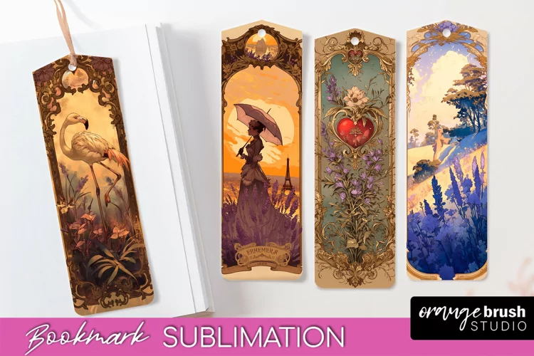 Vintage Scrapbook Bookmark Sublimation - Ephemera Bookmarks