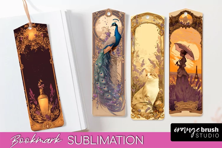 Vintage Scrapbook Bookmark Sublimation - Ephemera Bookmarks