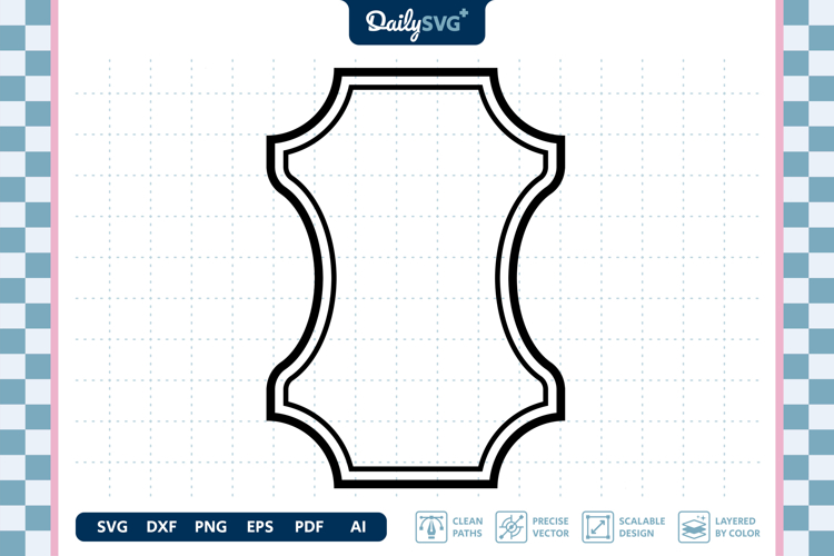 Vintage Label Frame SVG