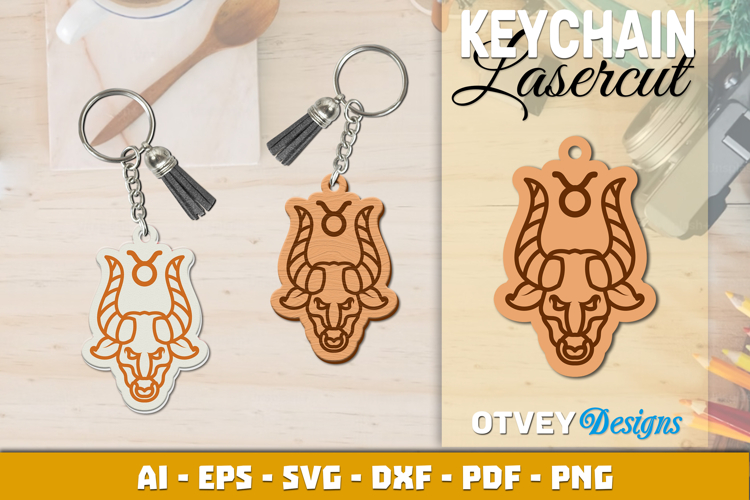 Zodiac Keychain Lasercut | Keychain Design Lasercut