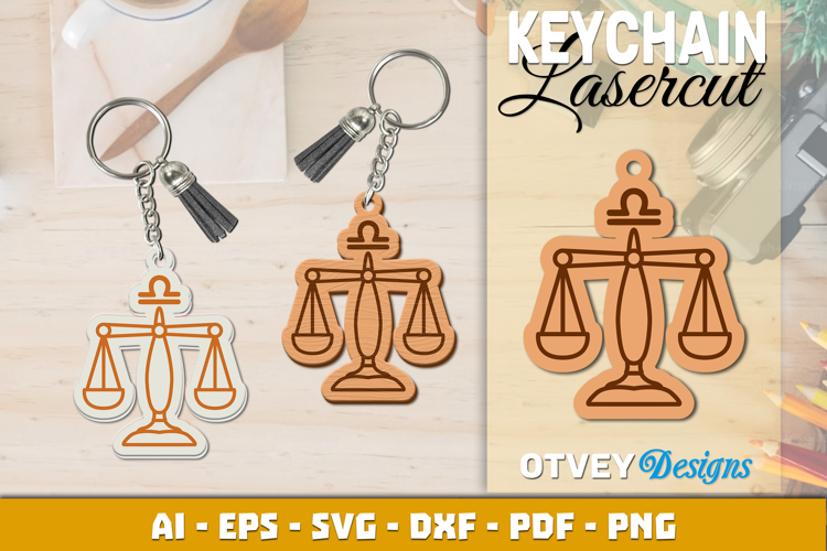 Zodiac Keychain Lasercut | Keychain Design Lasercut