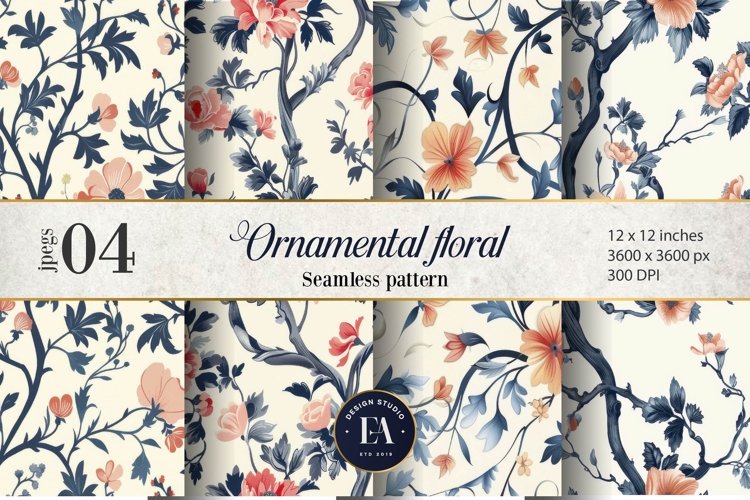 Floral Seamless Pattern Image 3