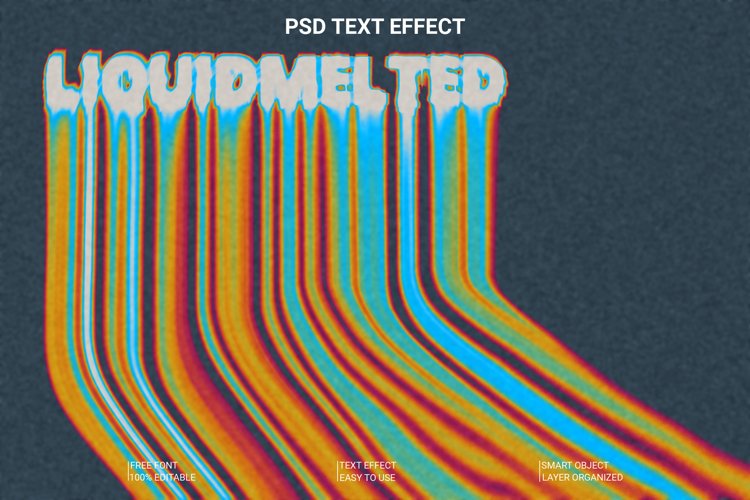 Liquid Melted Font Style Effect example image 1
