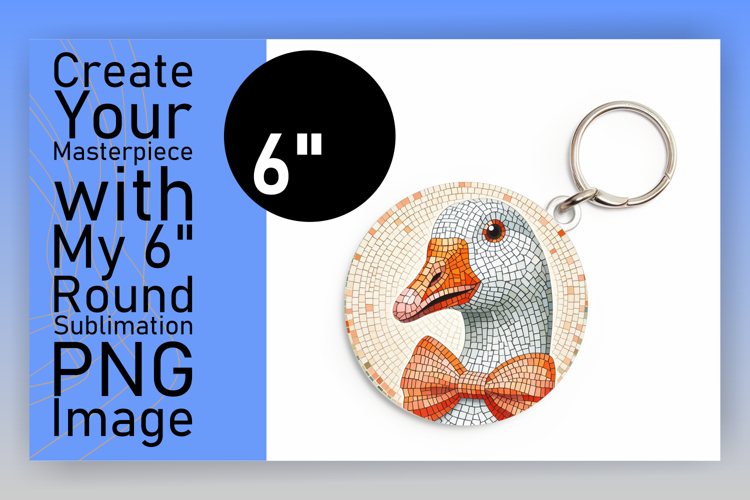 Lovely Round Design for Sublimation , Goose
