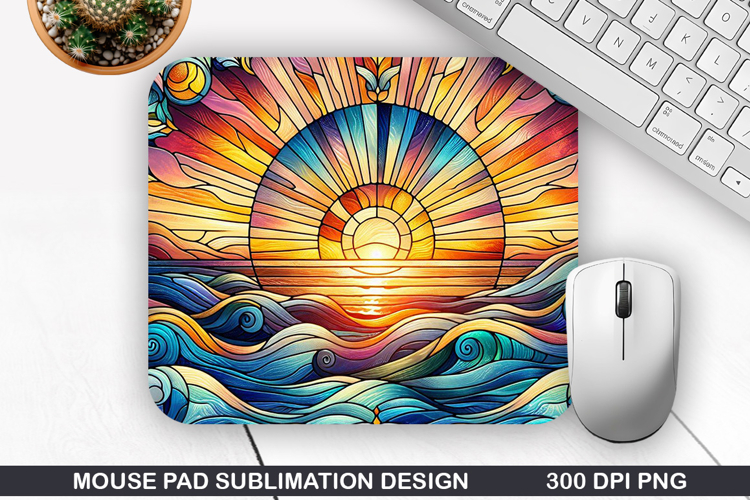 Mouse Pad Sublimation, Summer Mouse Pad PNG Design