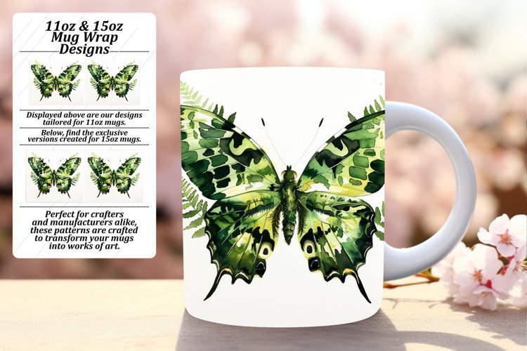 Butterfly Medley: Spring Mug - 11oz & 15oz example image 1
