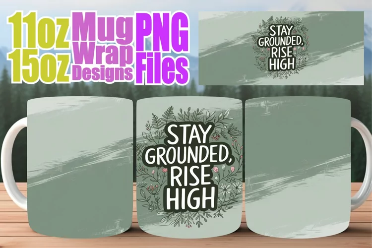 Bright journeys sublimation mug wrap, Quote