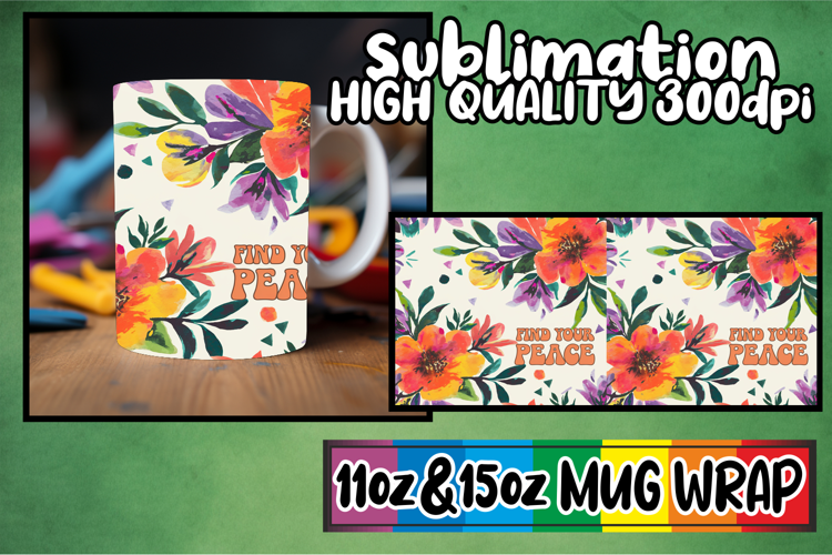 Cozy moments sublimation print wrap, Flower Quote
