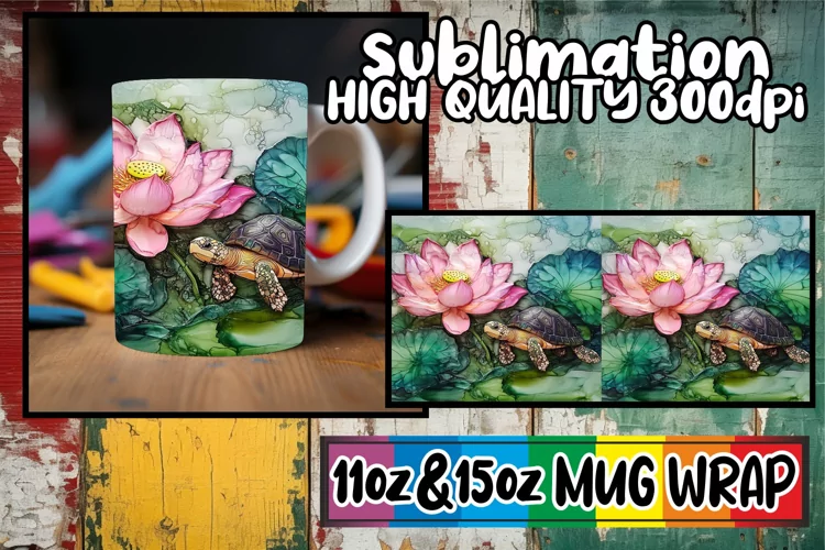 Blissful moments 11oz 15oz sublimation wrap, Animals