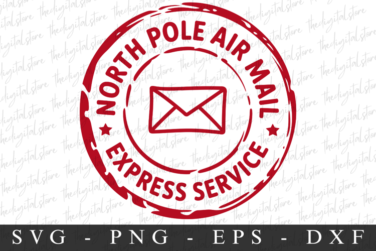North Pole Air Mail Svg | Christmas svg