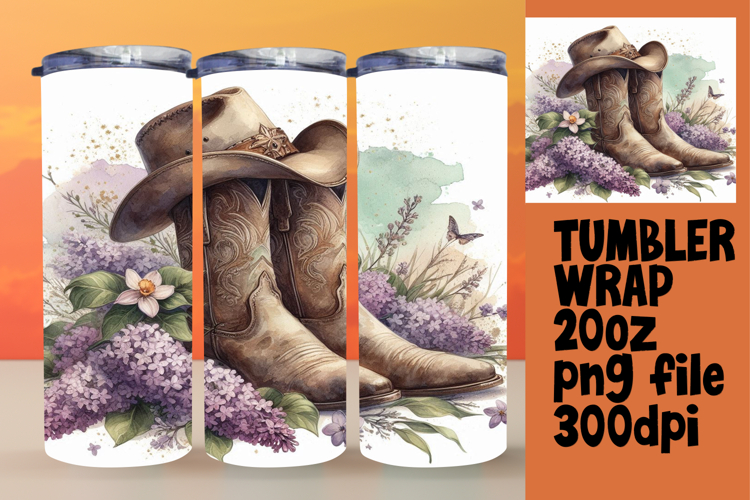 CHARMING 20oz Tumbler Template , Western