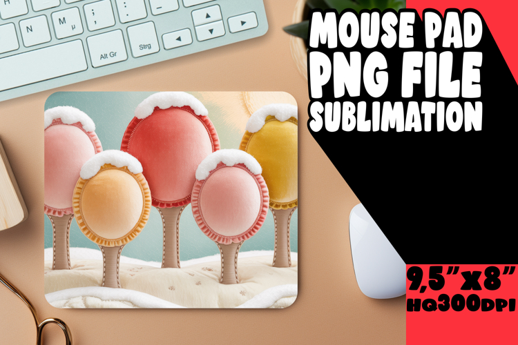Radiant Mouse Mat PNG Style, Holiday