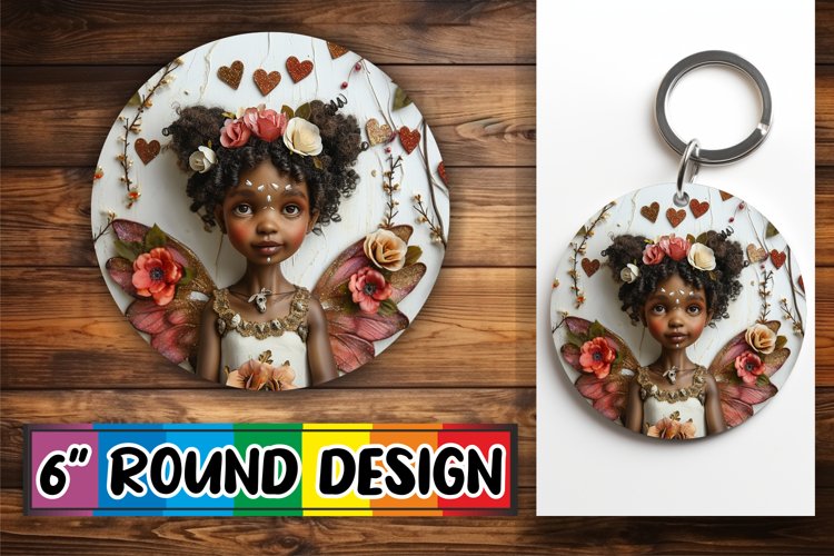 Cupids Whimsical Delight: Keychain Sublimation