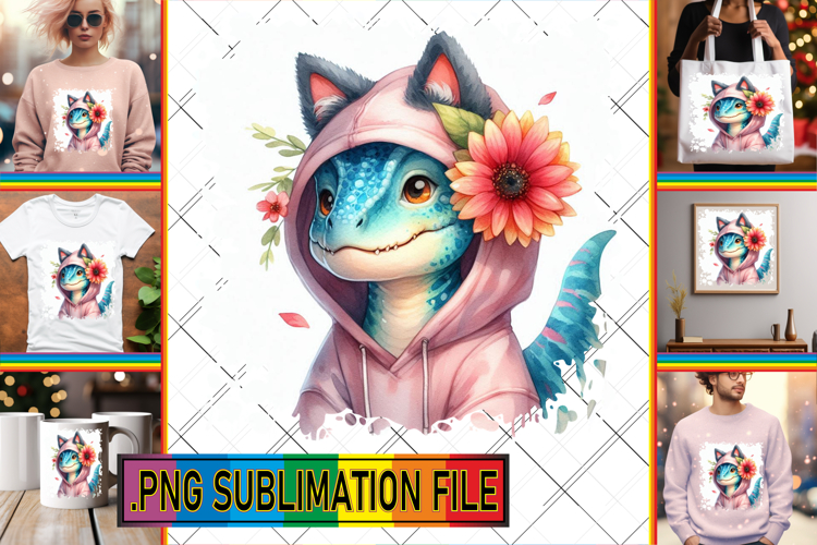 Vibrant TSHIRT Gift Ideas PNG, Dino