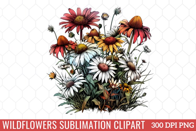 Wildflowers Sublimation Clipart