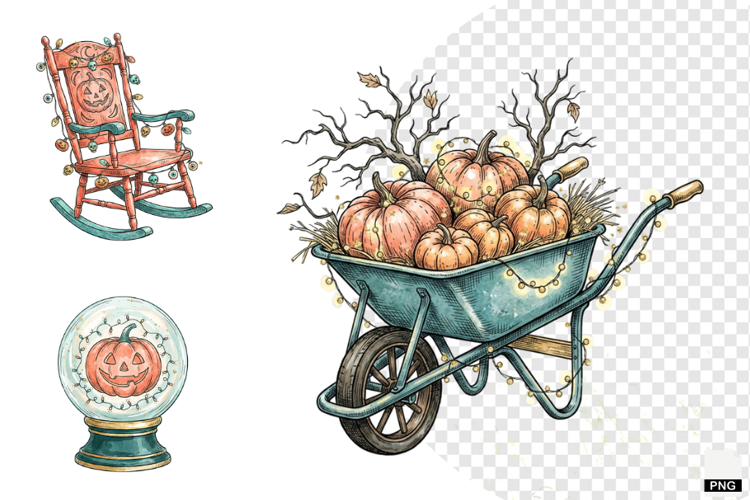 Pastel Halloween Clipart