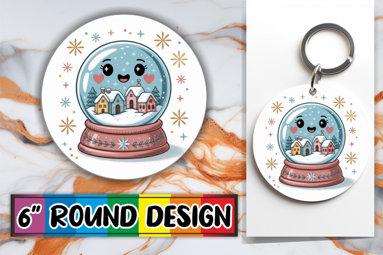 Joyful Ornaments Round Style, Cute Christmas