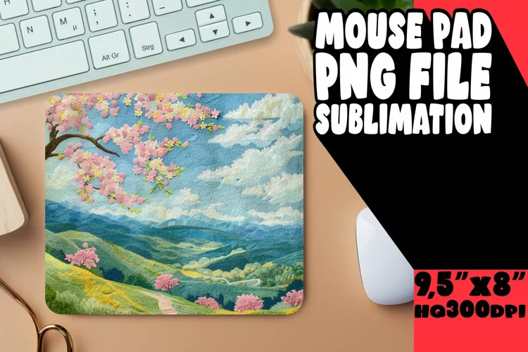 Bright 3D Summer Mouse Pad Sublimation
