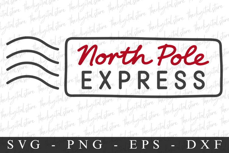 North Pole Express Svg | Christmas svg