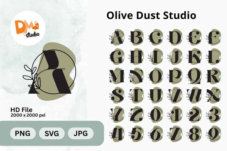 Olive Dust Studio Monogram