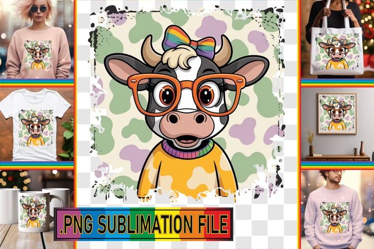 Cow Sublimation Designs Image 7