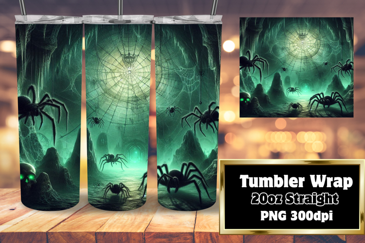 DYNAMIC 20oz Tumbler Template for Gifts , Horror Halloween