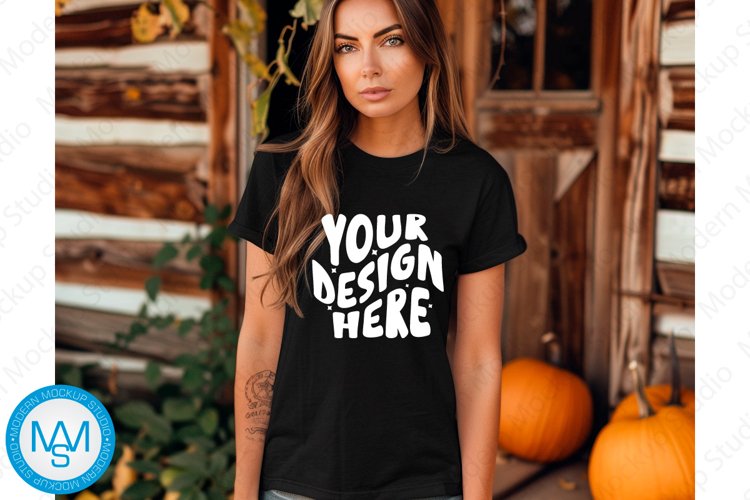 White Tshirt Mockup Image 18