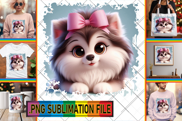 Elegant TSHIRT Designs PNG, 3D Dog