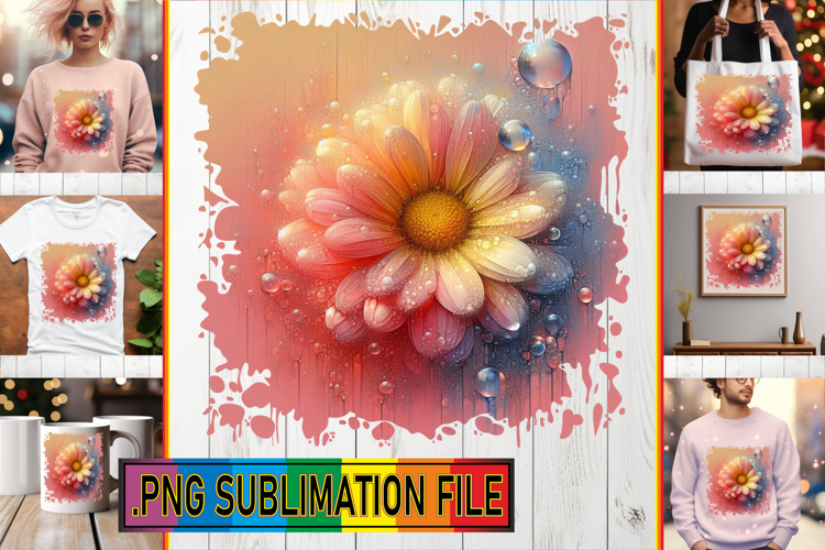 Cozy TSHIRT Art Ideas PNG, 3D Flower