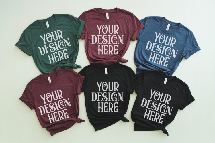 Christmas Family Matching Group T-Shirt Mockup