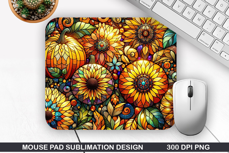 Pumpkin Mouse Pad Sublimation, Halloween Mouse Pad PNG