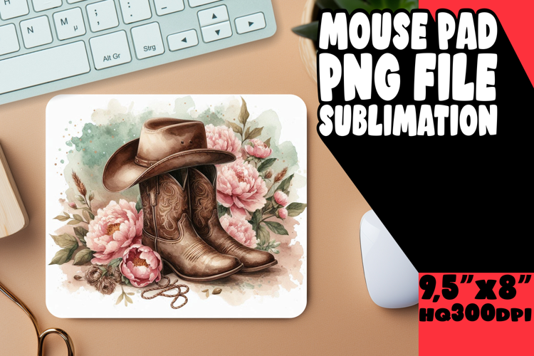 COZY DESK PAD FUN SUBLIMATION, Western