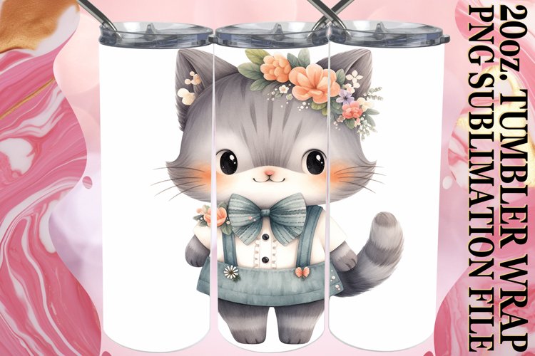 Cat Watercolor Image 5