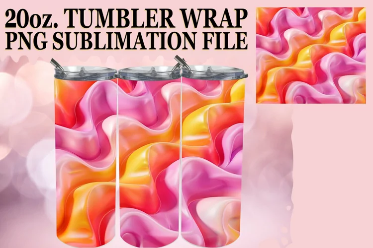 Bold Inflated Art Tumbler Wrap Series