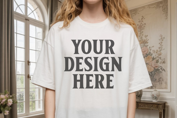 White Tshirt Mockup Image 8