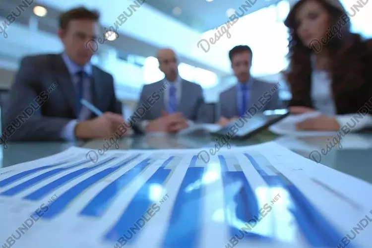 Business Professionals Meeting Blur View Background