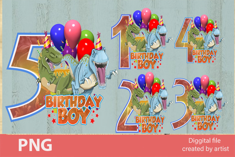 Dinosaurs birthday boy png, birthday dinosaurs png, bundle