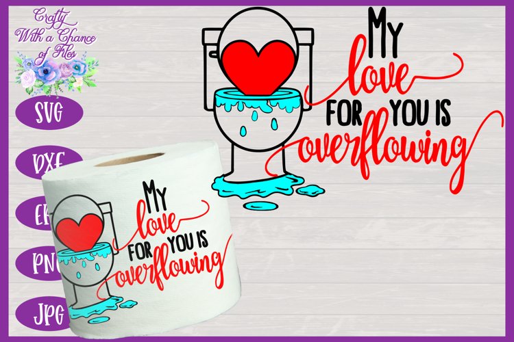Toilet Paper SVG | Funny White Elephant SVG | Gag Gift SVG example image 1