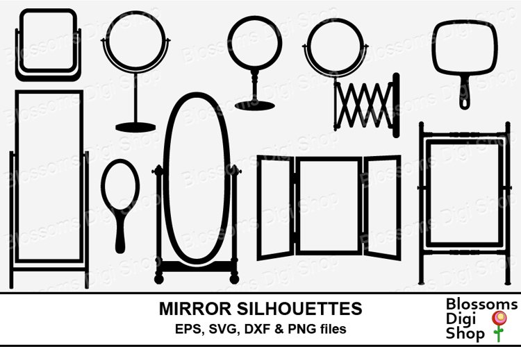 Mirror Silhouettes Cut Files (1315593) SVGs Design Bundles