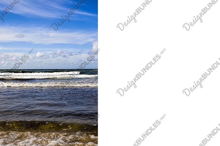 small waves on the Baltic sea