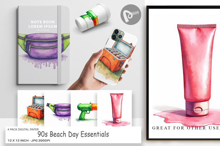 Summer Digital Paper Image 3