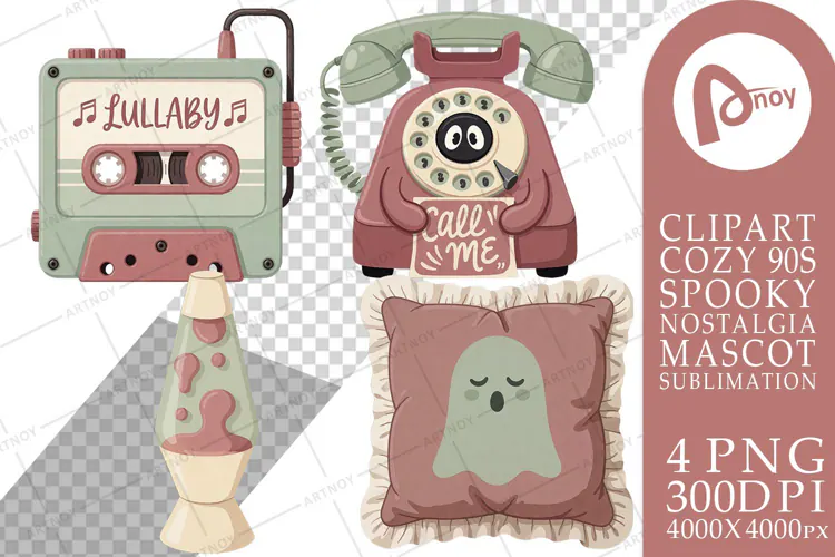 90s Slumber Party Mascots Sublimation