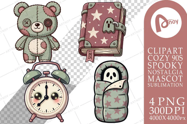 90s Slumber Party Mascots Sublimation